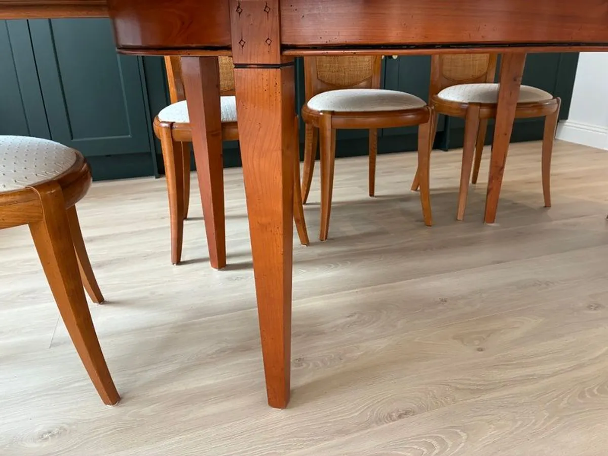 Solid Cherrywood Dining table and chairs - Image 3