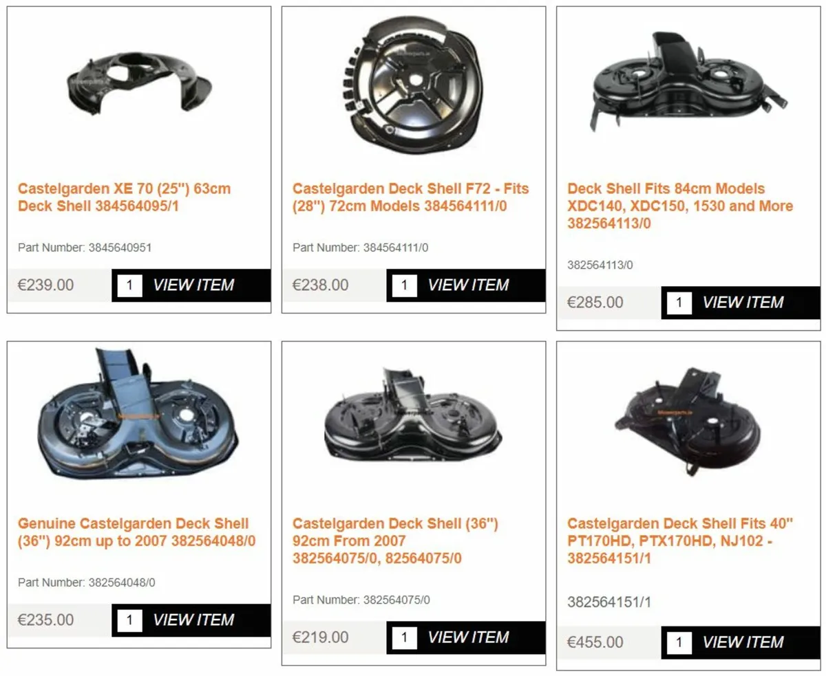 36" Castelgarden Mountfield Stiga Alpina Deck - Image 2