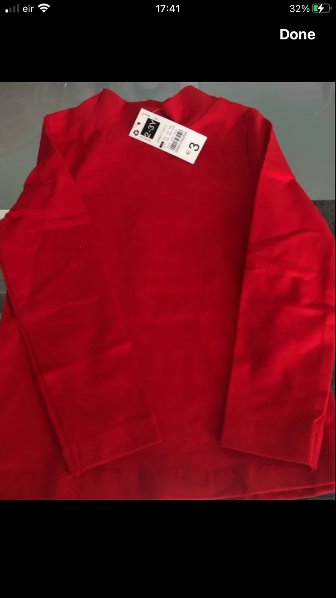 Girls BNWT long sleeve top 2/3 €2 - Image 1