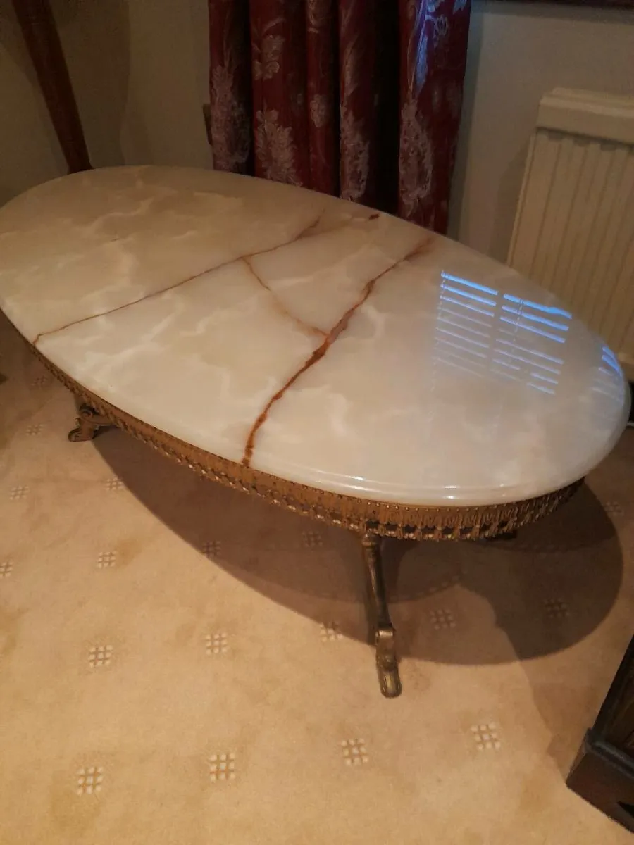 Marble  top coffee  table - Image 2