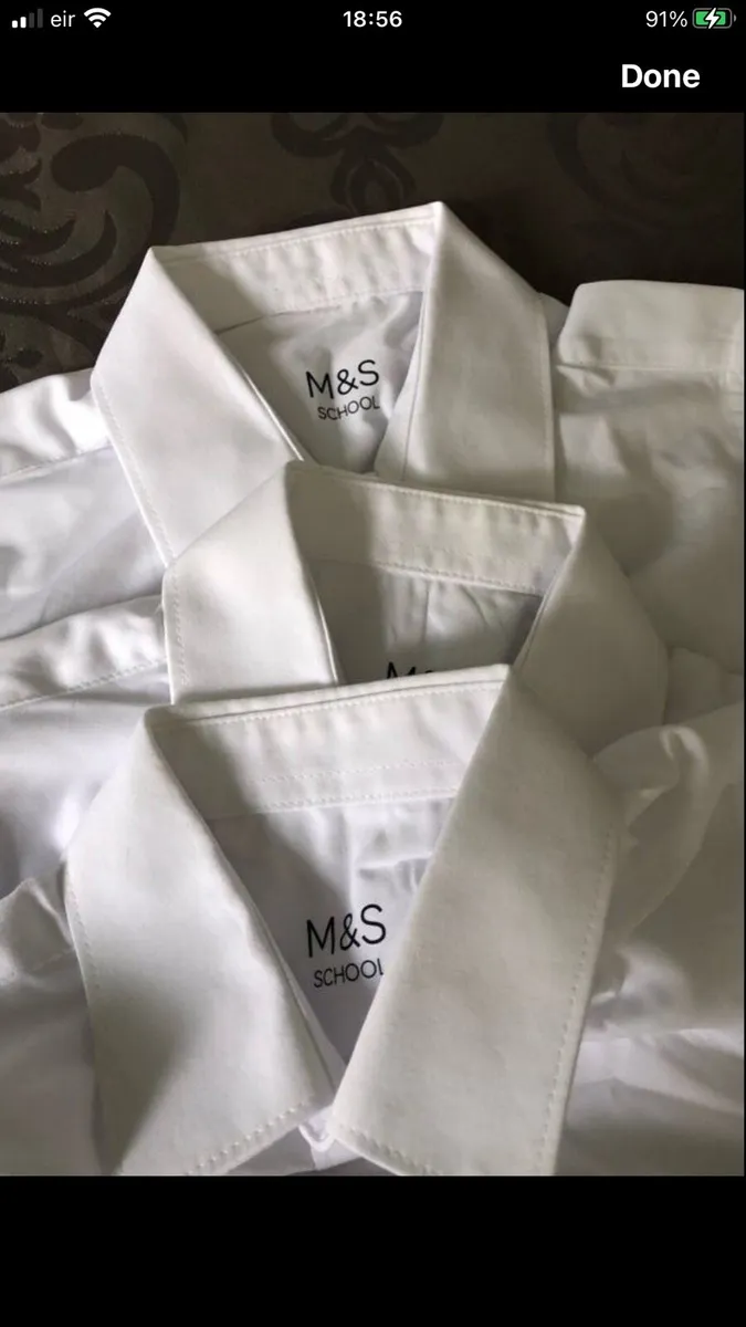 Boys set of three school shirts age 8/9 €5 - Image 2