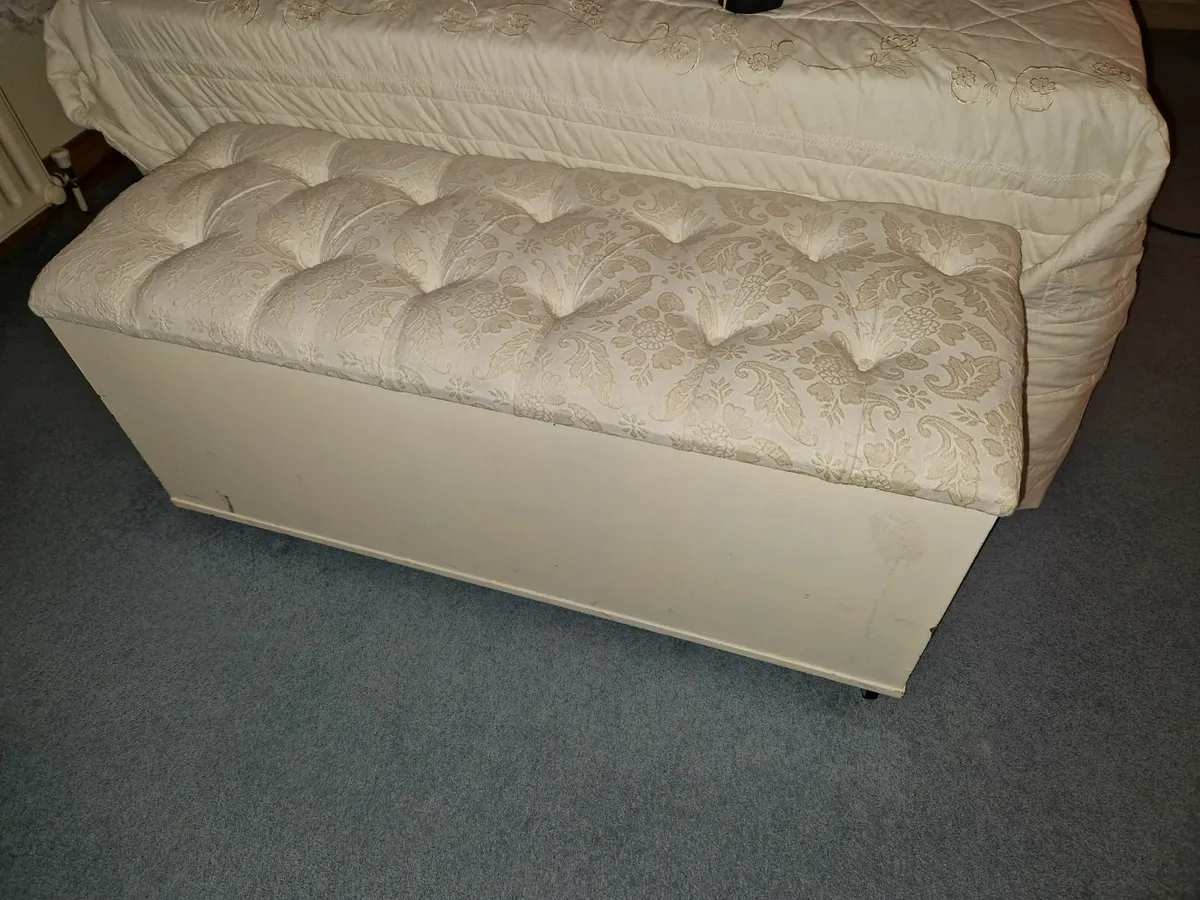 Sofa Bed, Pull Out Bed, Mirror, Chair, Foot Rest - Image 3