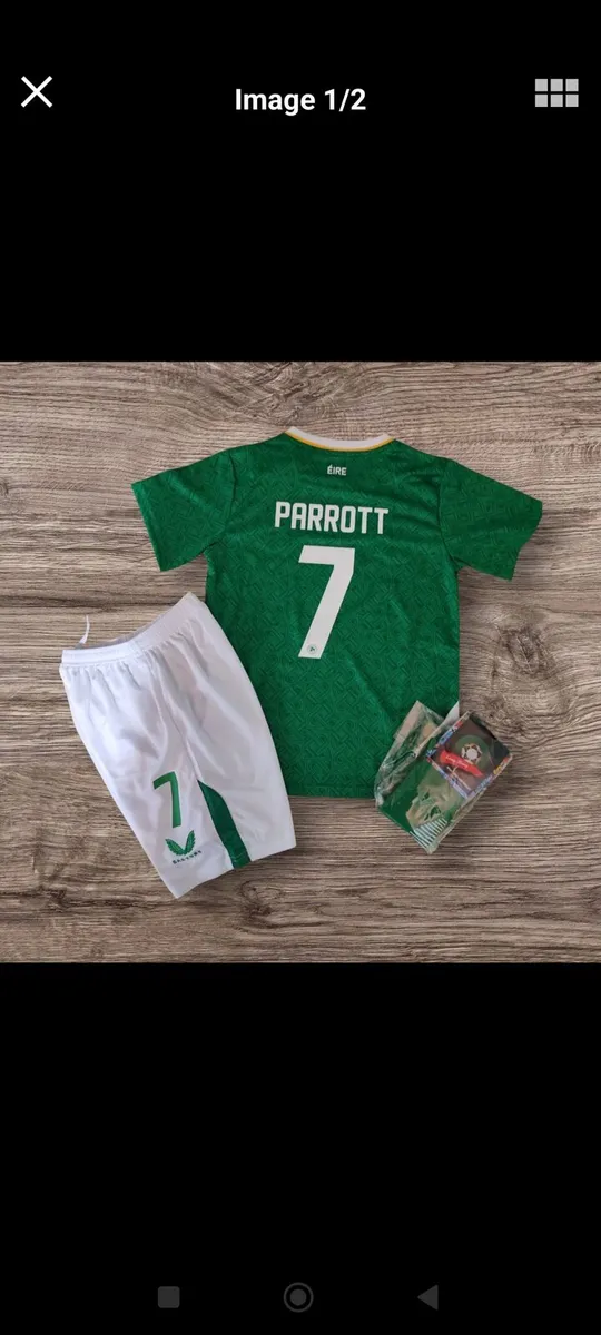 IRELAND ( PARROTT 7 ) KIDS FULL KIT ,8/9 YRS - Image 2