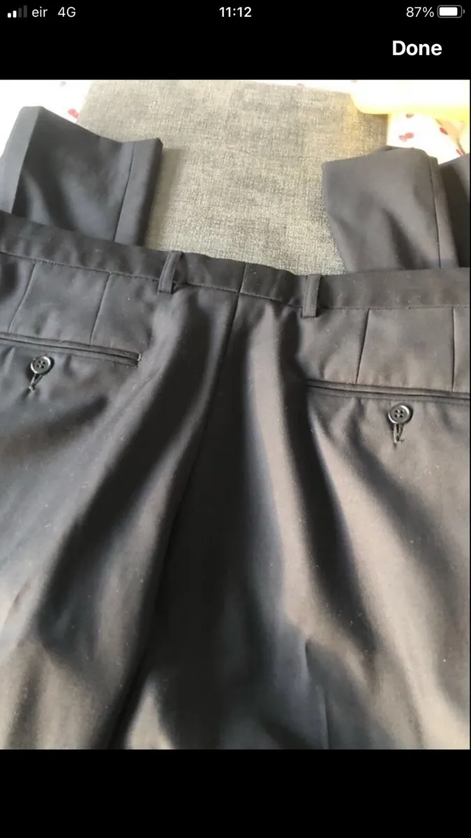 Mens black trousers W34” x L31” €10 - Image 2