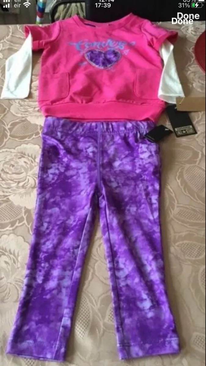 Girls BNWT two piece suit 18 mths €10 - Image 1