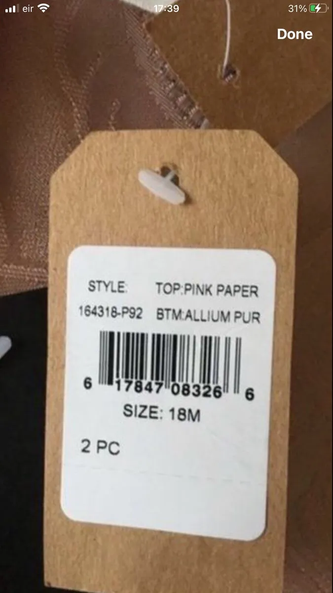 Girls BNWT two piece suit 18 mths €10 - Image 3