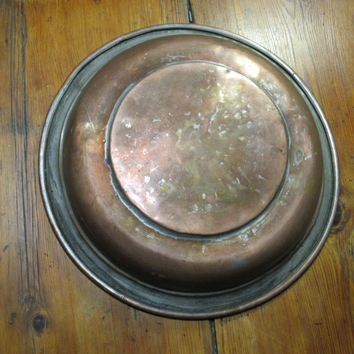 Six Antique Indian Copper Plates – Wall Décor Set - Image 2