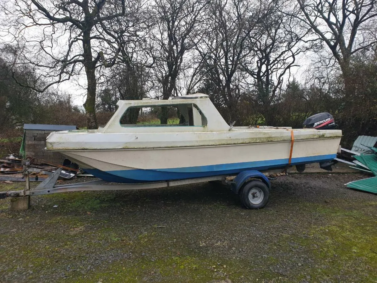 Boat with 25hp mercury - Image 1
