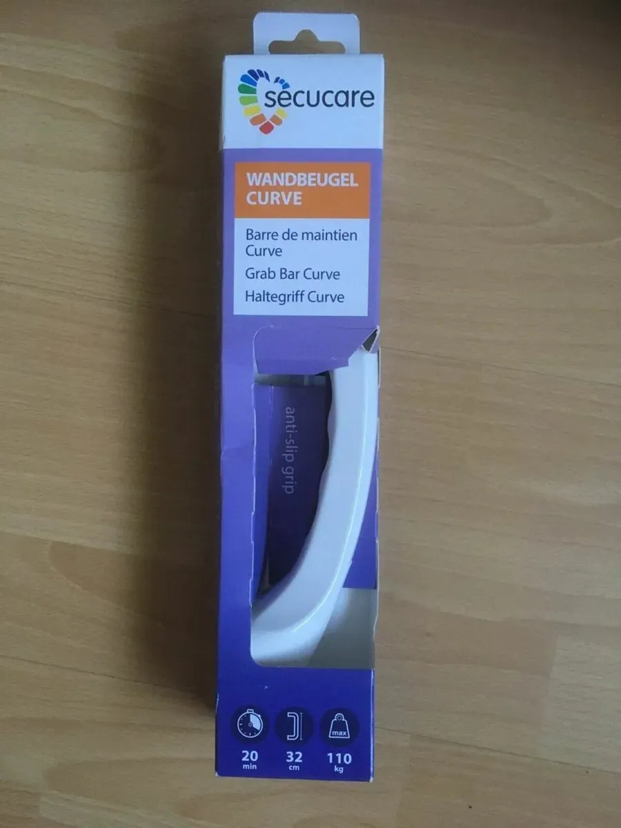 NEW IN BOX SecuCare Curve Grab Bar - Image 1