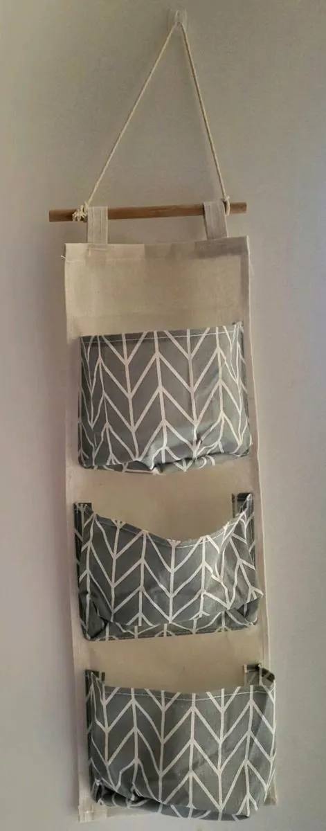 Practical Hanging Fabric Organizer – 3 Pockets