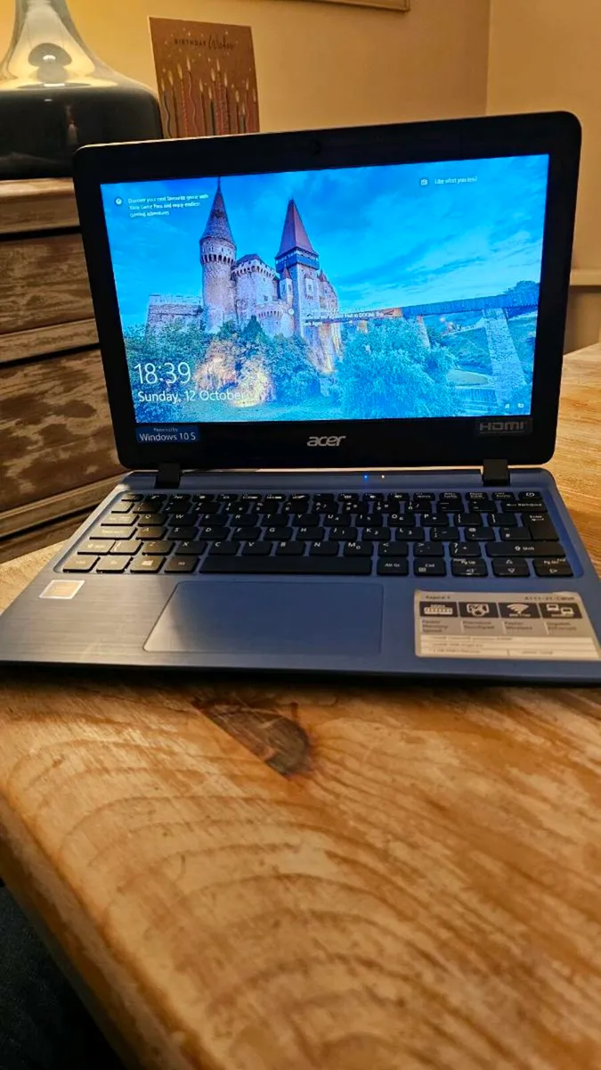 Acer Laptop with Charger - Image 1