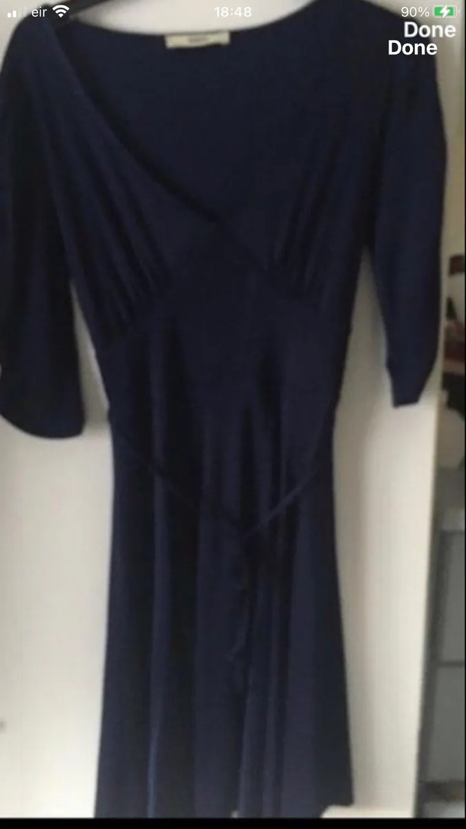Ladies navy dress size 10 €5 - Image 1