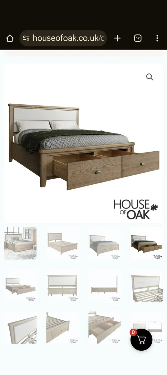 Solid Bed and Bedroom Furniture Set Chatsworth - Image 1