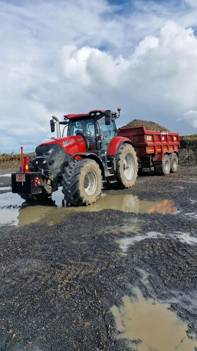 Tractor and 20 Ton Dump Trailer for hire - Image 1
