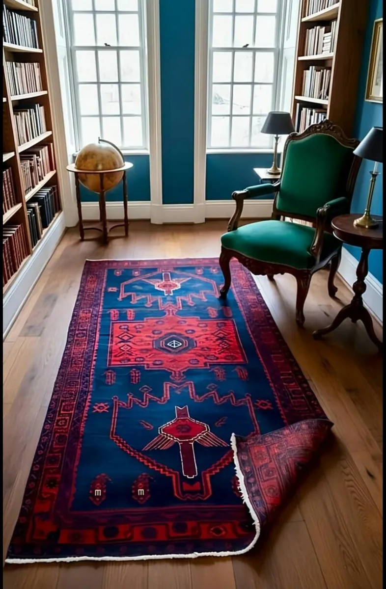 Art Deco Perser Koliai Hand Knotted  Rug Carpet - Image 4