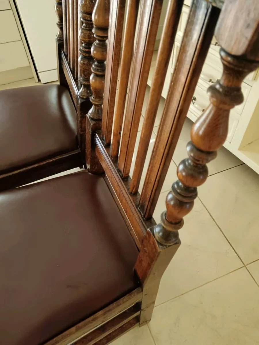 Antique dinning chairs - Image 3