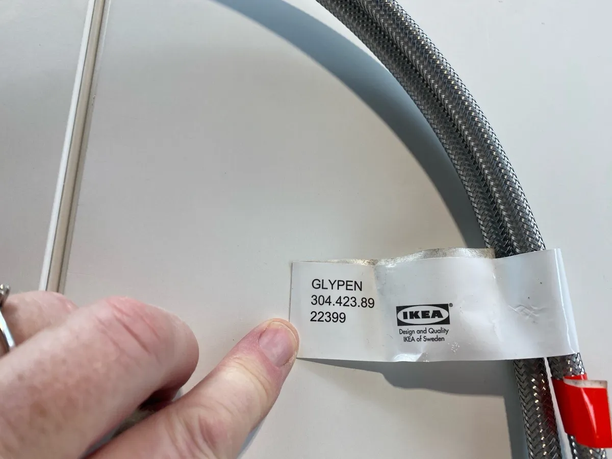 Small sink with waste and tap - Image 4