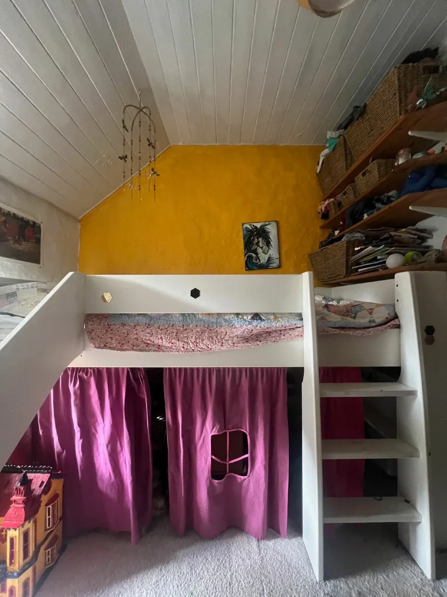 Kids Mid Sleeper Bunk Bed with Slide - Image 3