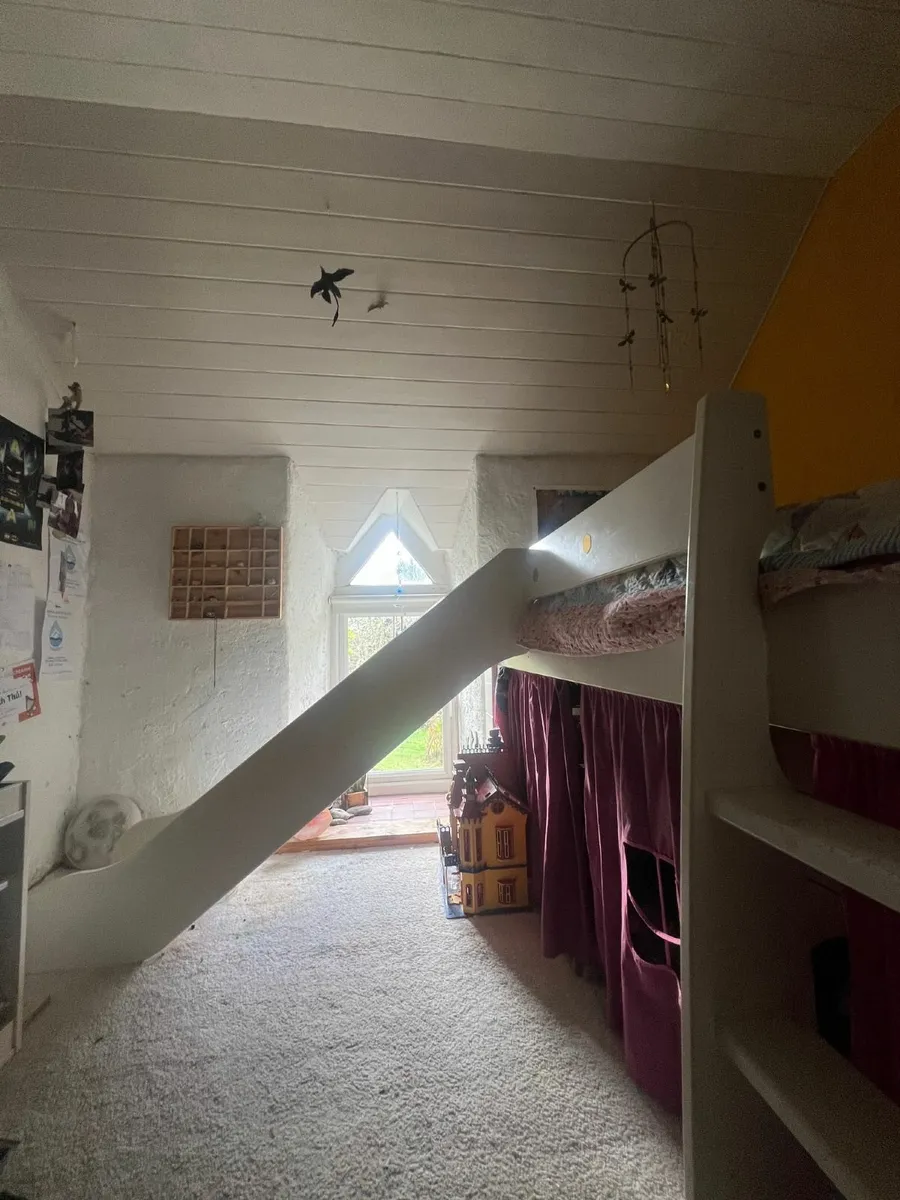 Kids Mid Sleeper Bunk Bed with Slide - Image 1