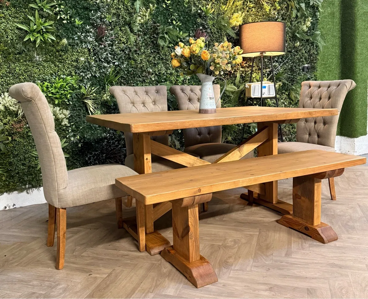 Kitchen table, 4 chairs & bench/ dining set - Image 1