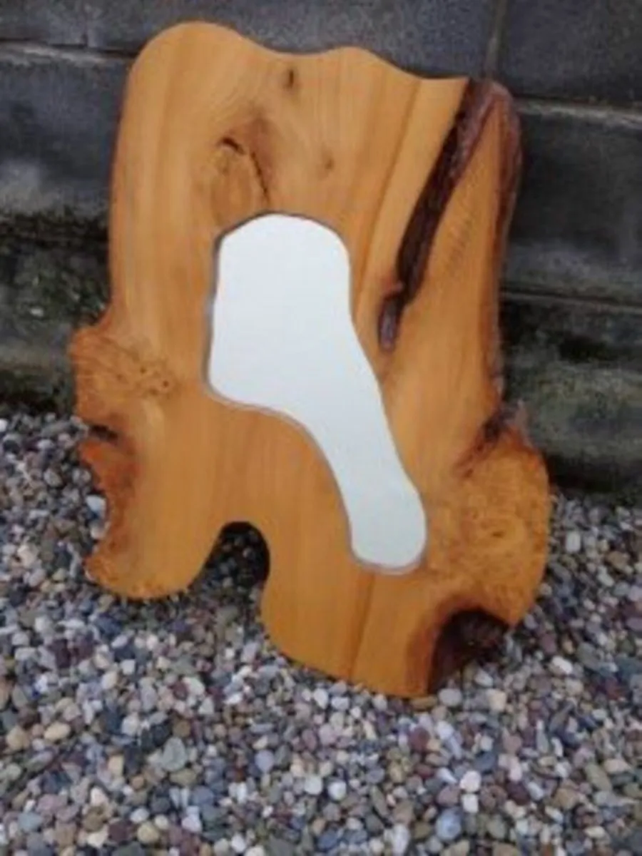 NEW Hand Crafted Wooden Mirror