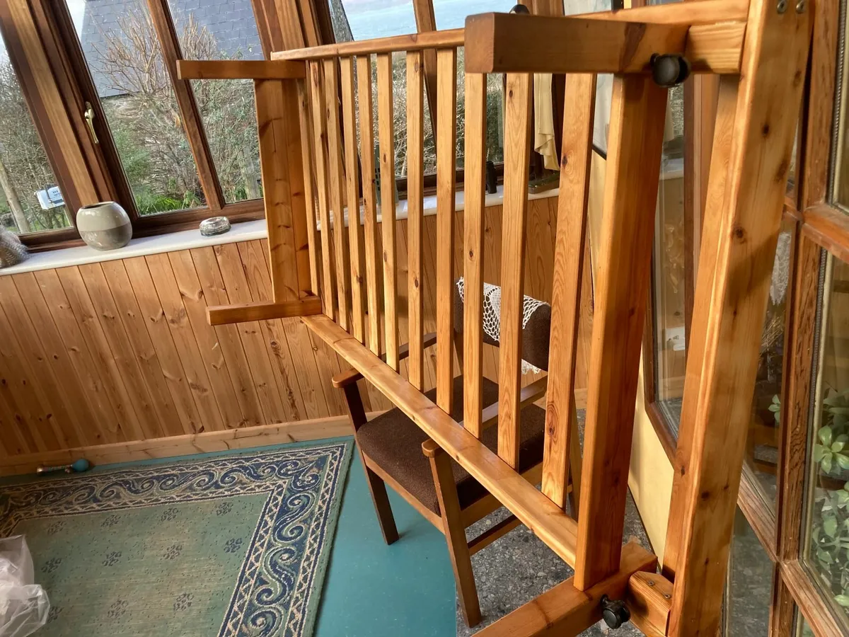 light weight portable wooden framed bed - Image 1