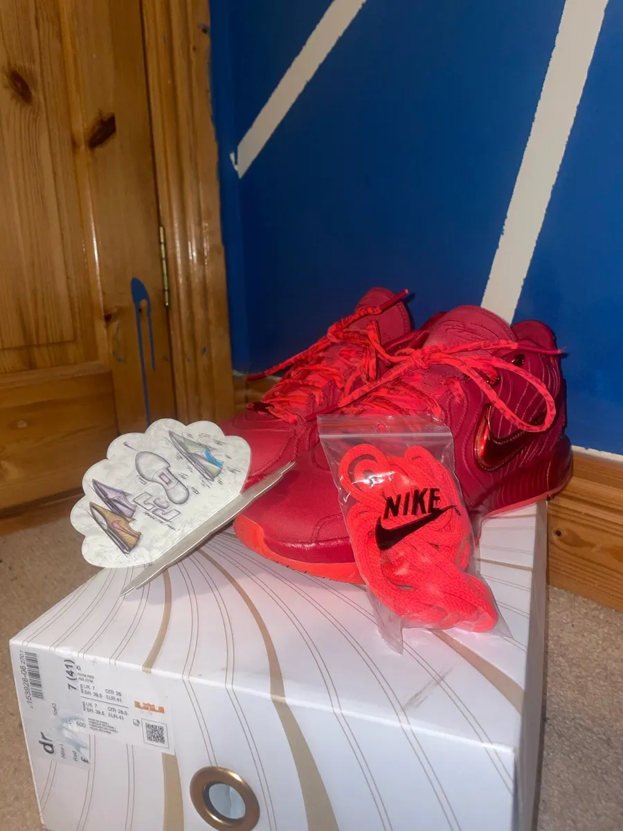 LeBron 21 Red. Basketball shoes. - Image 1