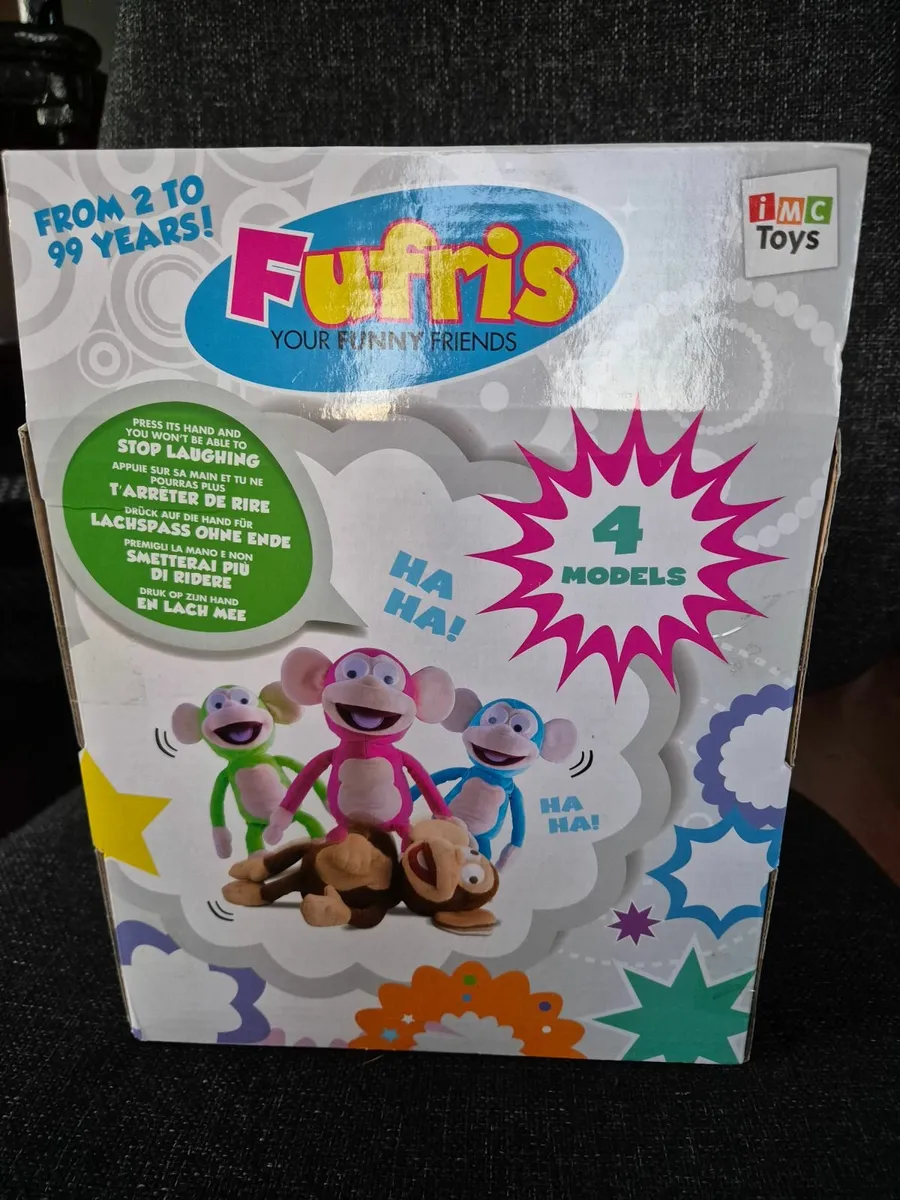 Fufris laughing monkey soft plush toy - Image 2
