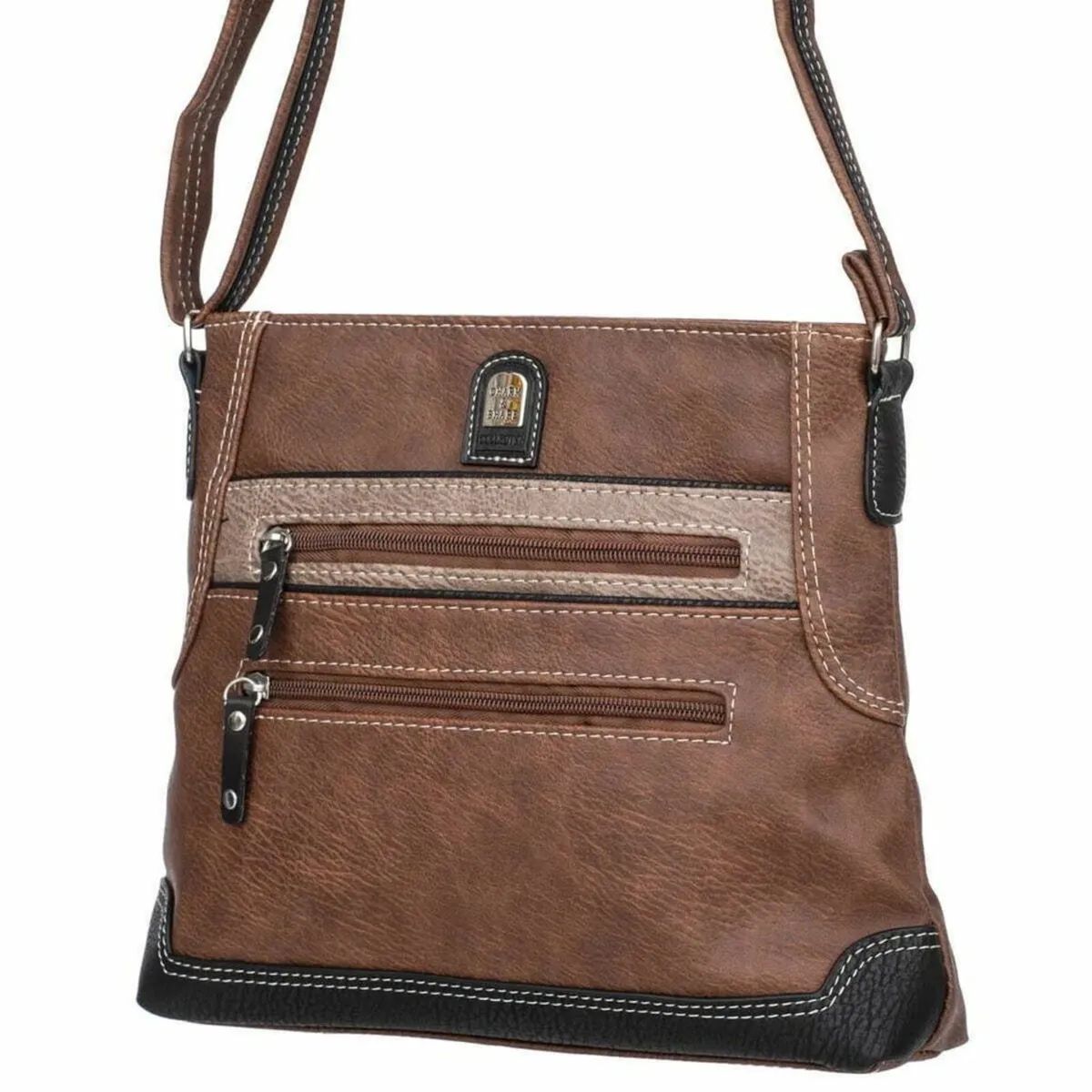 Charm & Shape Shoulder Bag - Brown - Image 3