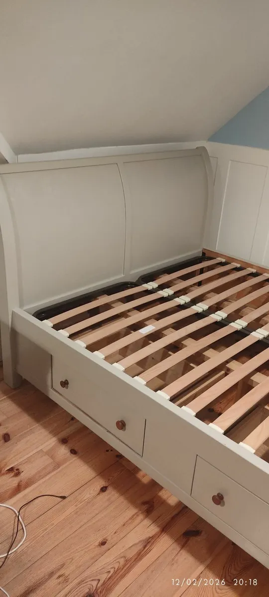 King size 5 foot sleigh bed - Image 3
