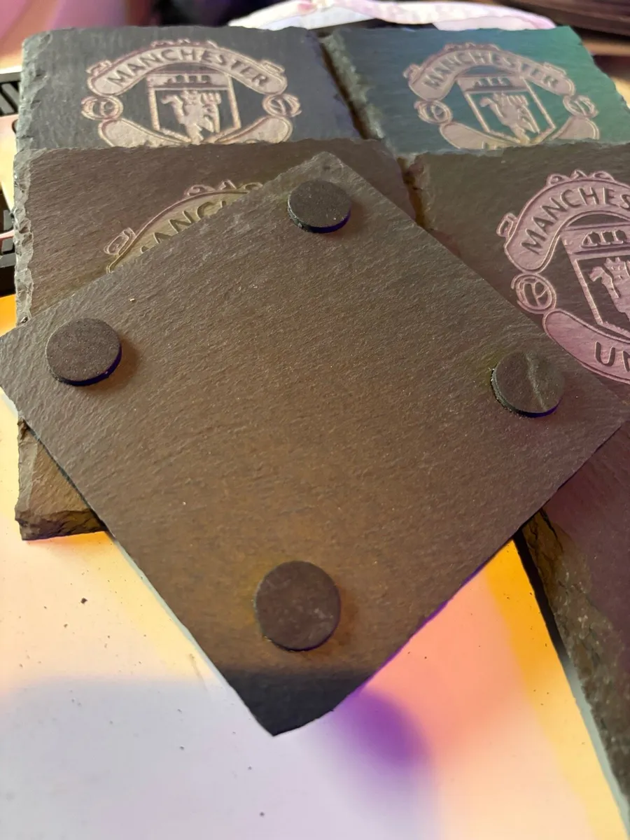 Man united slate coaster - Image 2
