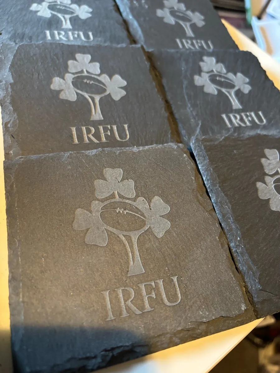 IRFU Slate coasters - Image 1