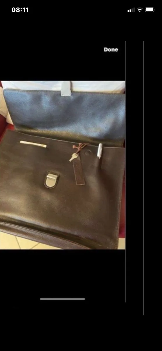 Vintage Picard Leather Laptop Bag/ Briefcase - Image 1