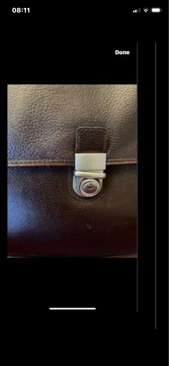 Vintage Picard Leather Laptop Bag/ Briefcase - Image 3