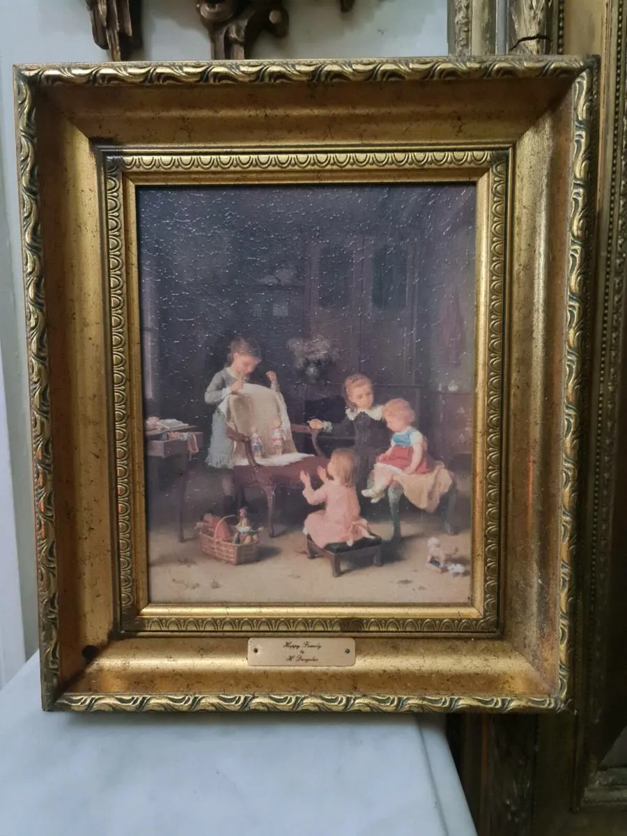 Vintage hand varnished pictures POSTAGE AVAILABLE - Image 3