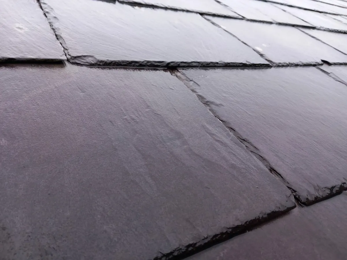 Bangor slates chimney pots floor ridge roof tiles - Image 1