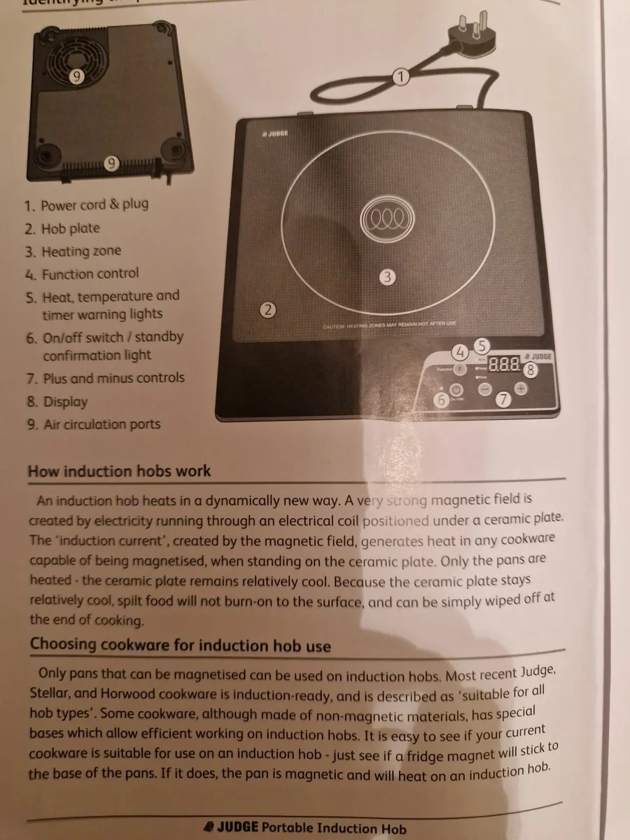 BRAND NEW Judge Electrical Induction Hob - Image 4