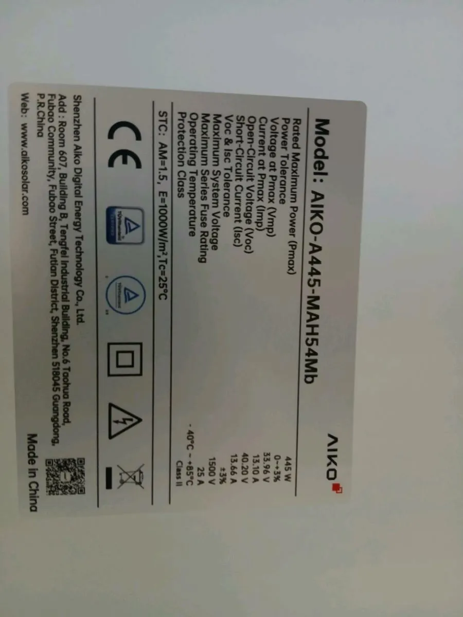 Aiko 445w all black solar panels - Image 3