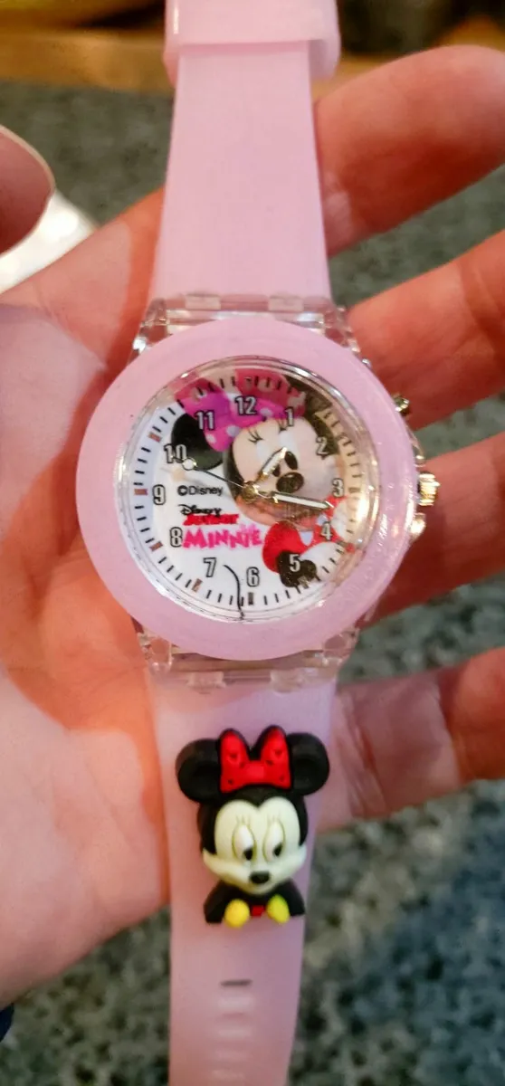 MINNIE MOUSE, SMALL PINK GIRLS WATCH (NEW). - Image 2