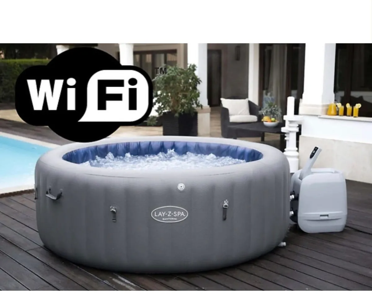 Lay-Z-Spa Santorini HydroJet Pro™ Hot Tub - Image 1