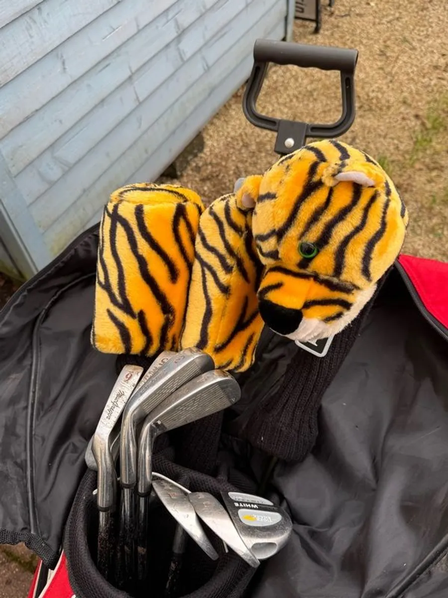 Golf Clubs Bag and trolley - Image 3