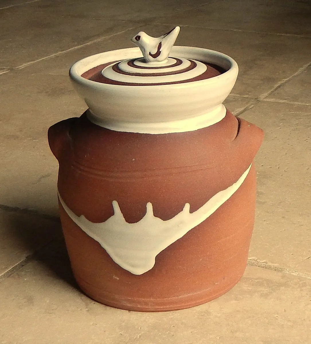 Large Stephen Pearce Pottery Canister - Image 1