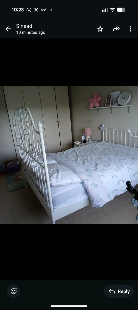 Ikea double bed frame