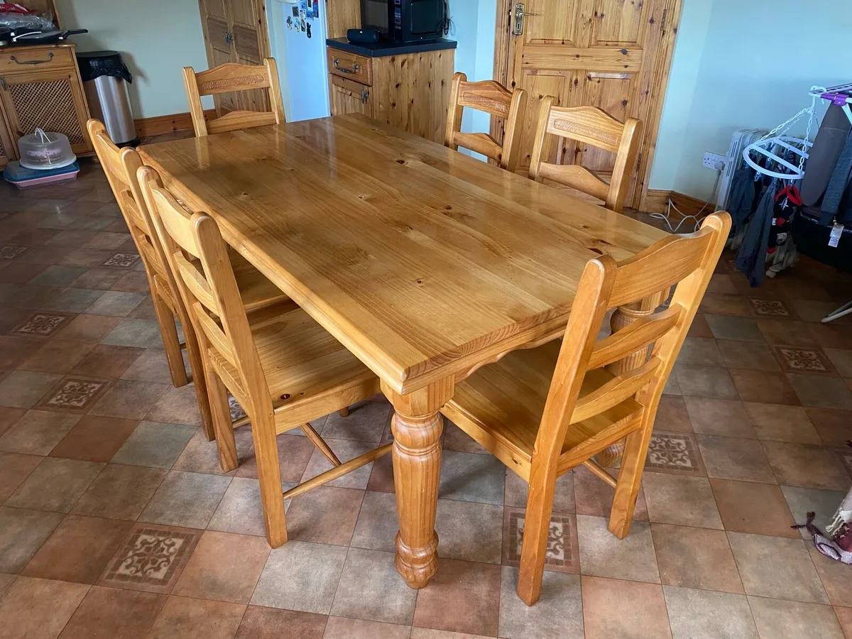 Dining Table & Six Chairs - Image 1