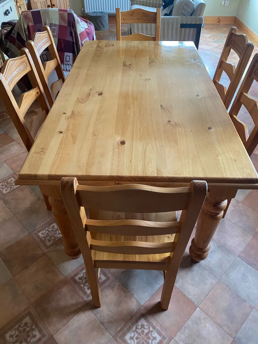 Dining Table & Six Chairs - Image 2