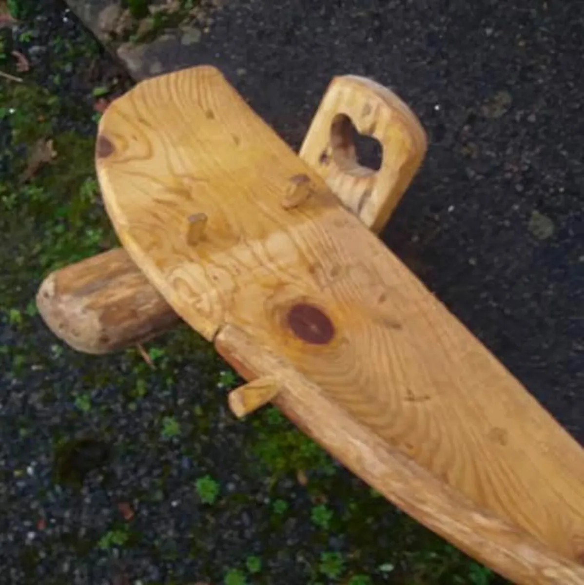 Rustic Driftwood Stove Mantle / Shelf - Image 2