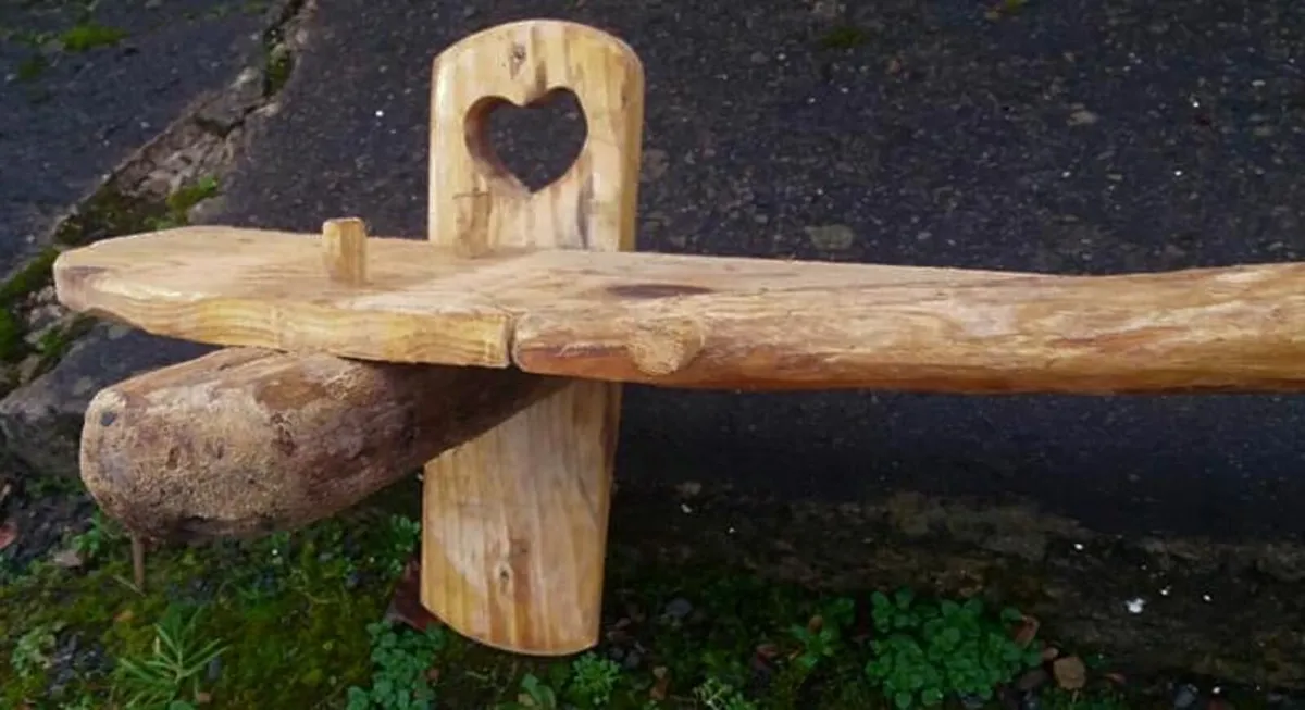 Rustic Driftwood Stove Mantle / Shelf - Image 3