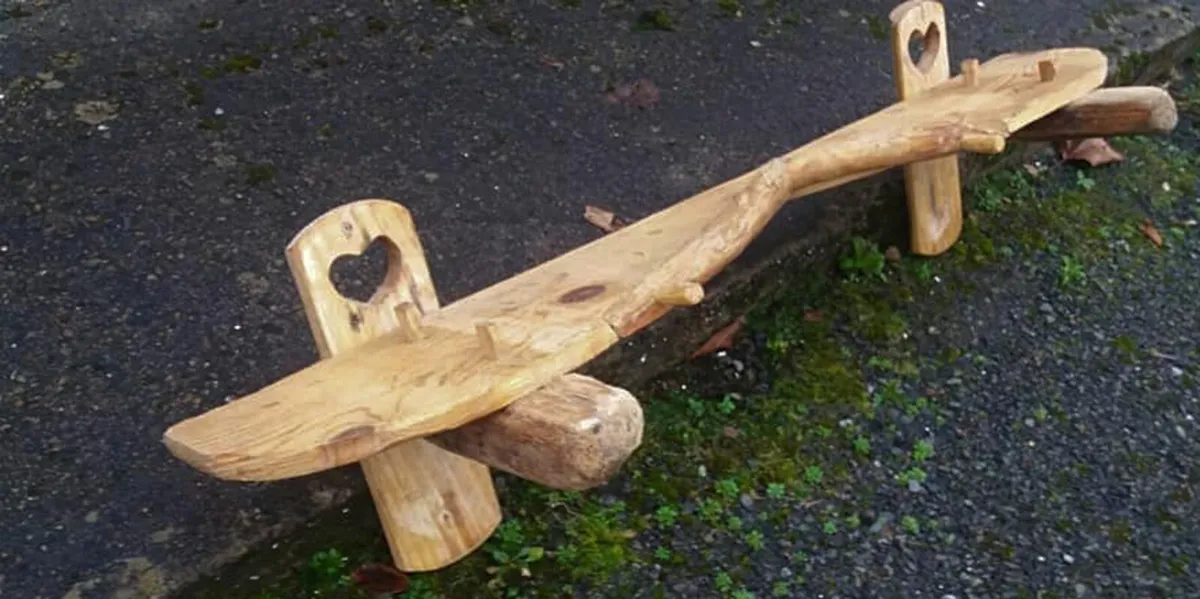 Rustic Driftwood Stove Mantle / Shelf - Image 4