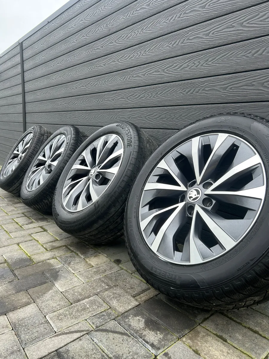 18” GENUINE SKODA KODIAQ ALLOY WHEELS & TYRES - Image 1