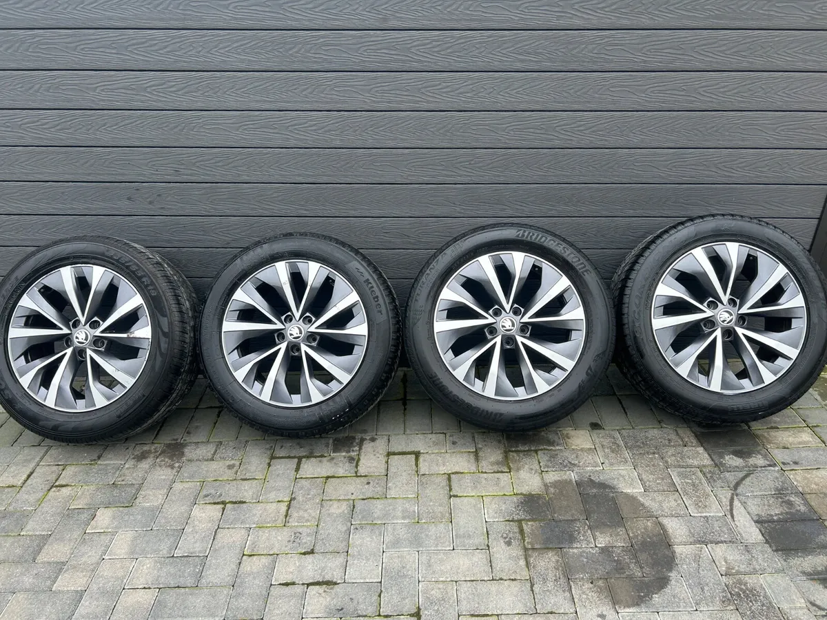 18” GENUINE SKODA KODIAQ ALLOY WHEELS & TYRES - Image 2